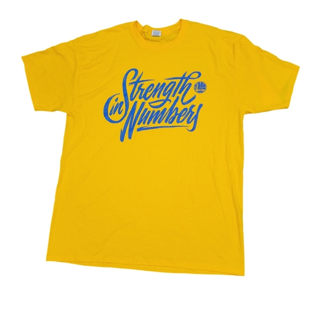Golden State Warriors Men's Yellow T-Shirt - Size XL